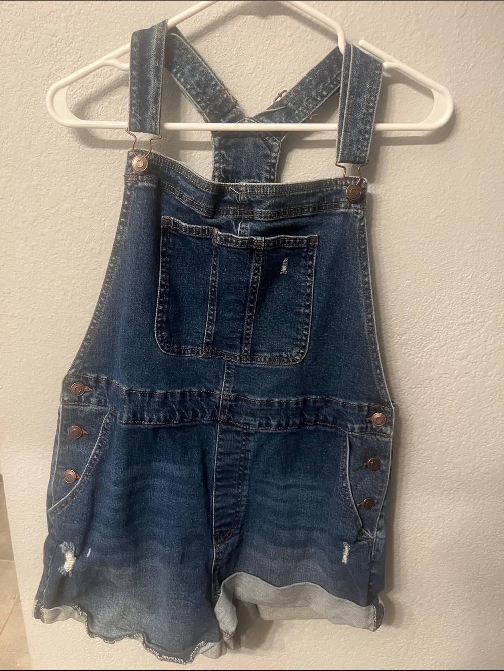 XXXL (21) | No Boundaries Dark Blue Denim Shortalls